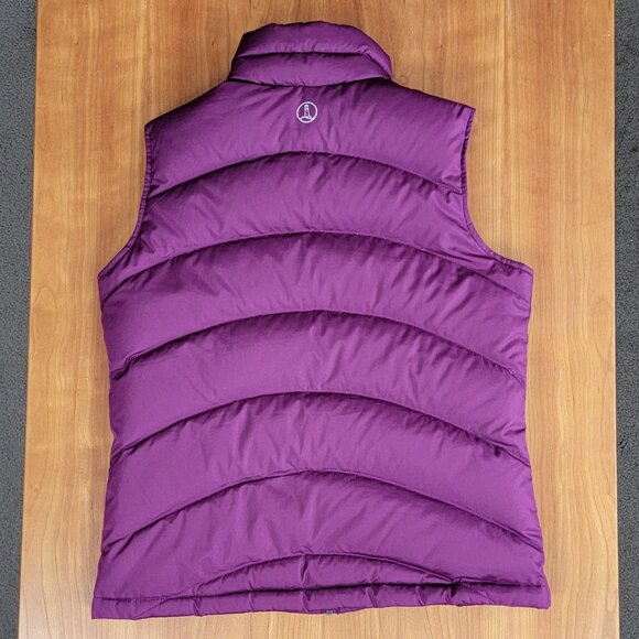 Lands' End Women's Burgundy Down Full Zip Puffer Vest - XS - Picture 6 of 10